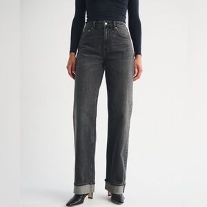 Curve Love High Rise 90s Relaxed Cuffed Hem Jean